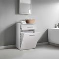 Dulap Baie cu cos de rufe Adore Diamond Mini, sertar, Alb Lucios, 52x83x38 cm, foto produs 7