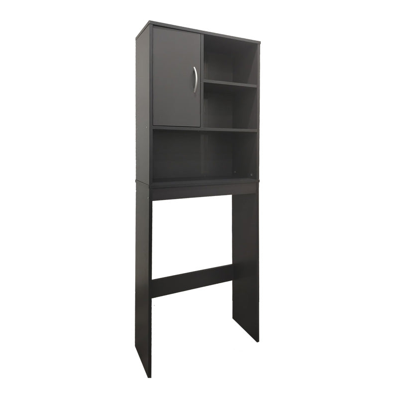 Dulap Baie cu Loc Pentru Masina de Spalat cu sertare, Lemn, Alb, 60x24x168 cm - Antracit