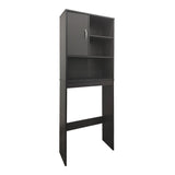 Dulap Baie cu Loc Pentru Masina de Spalat cu sertare, Lemn, Alb, 60x24x168 cm - Antracit
