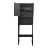 Dulap Baie cu Loc Pentru Masina de Spalat cu sertare, Lemn, Alb, 60x24x168 cm - Antracit