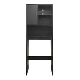 Dulap Baie cu Loc Pentru Masina de Spalat cu sertare, Lemn, Alb, 60x24x168 cm - Antracit