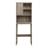 Dulap Baie cu Loc Pentru Masina de Spalat cu sertare, Lemn, Alb, 60x24x168 cm - Stejar