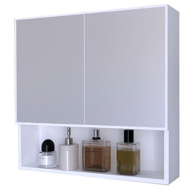 Dulap baie cu oglinda Zante, alb, 70x17x70 cm, imagine suplimentara
