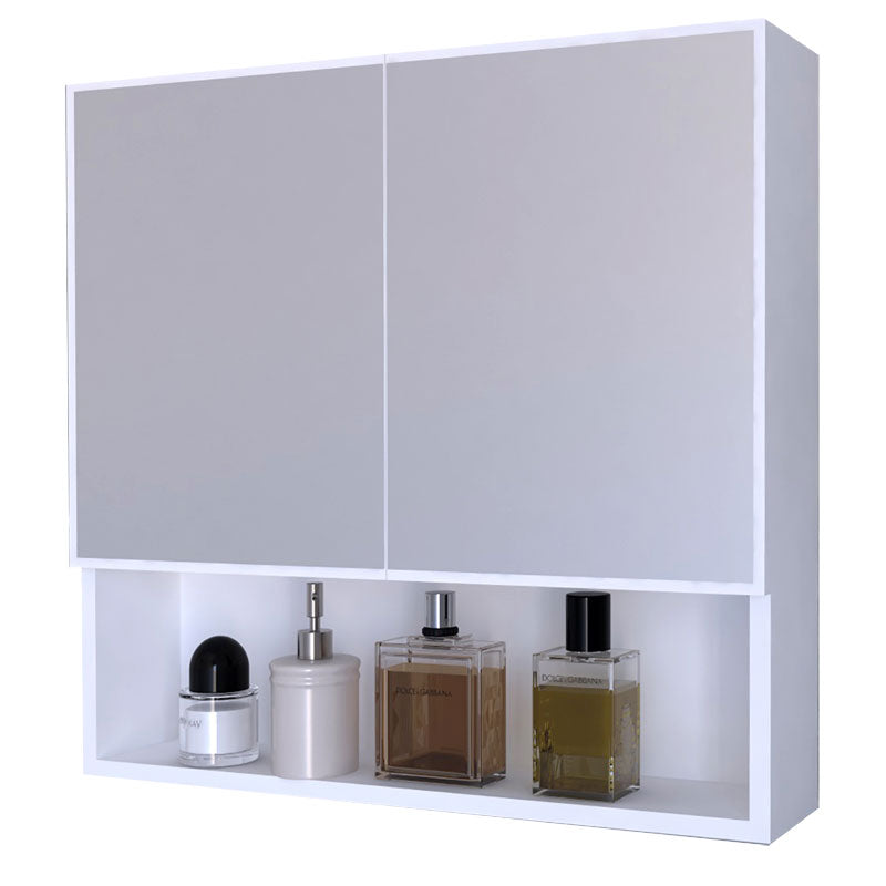 Dulap baie cu oglinda Zante, alb, 70x17x70 cm, imagine suplimentara