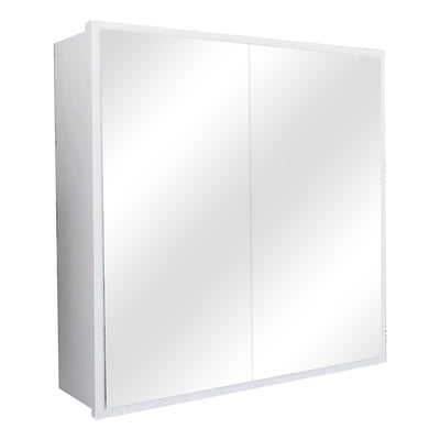 Dulap baie Poliana cu oglinda alb 70x17x70 cm