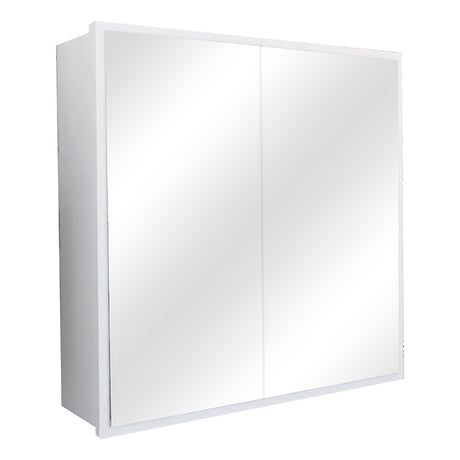 Dulap baie Poliana cu oglinda, alb, 70x17x70 cm