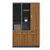 Set De Mobilier De Birou Dulap birou profesional cu functie organizare Oscar, Lemn Nuc-Antracit, 120x40x200 cm