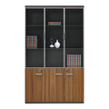 Dulap birou profesional Oscar, Lemn, Nuc, 240x40x200 cm, imagine suplimentara