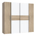 Dulap Closet 4 usi sonoma stejar alb melamina 200x61x190 cm