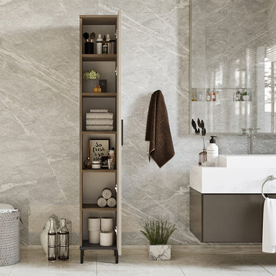 Dulap-coloana Aurelius antracit-Latte, 30x30x184 cm, detaliu produs