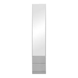 Dulap coloana cu oglinda Lostro, Alb, 29x30x164 cm
