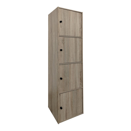 Dulap coloana cu sertare Gabino, Lemn, Sonoma, 40x39x158 cm