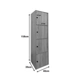 Dulap coloana Gabino, Lemn, 40x39x158 cm - Sonoma