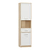 Dulap coloana Letto din stejar - alb mat 50x34x195 cm