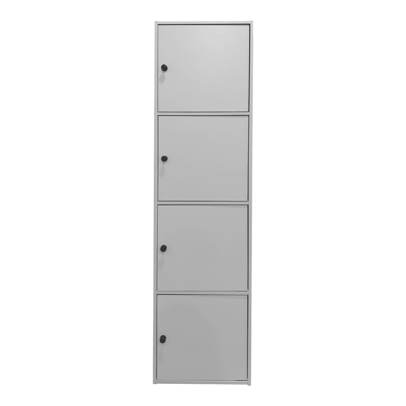 Dulap coloana Gabino, Lemn, 40x39x158 cm - Alb
