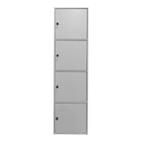 Dulap coloana Gabino, Lemn, 40x39x158 cm - Alb