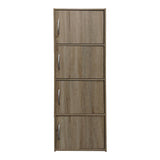 Dulap coloana Soline, Lemn, Alb - Stejar, 40x34x120 cm - Stejar
