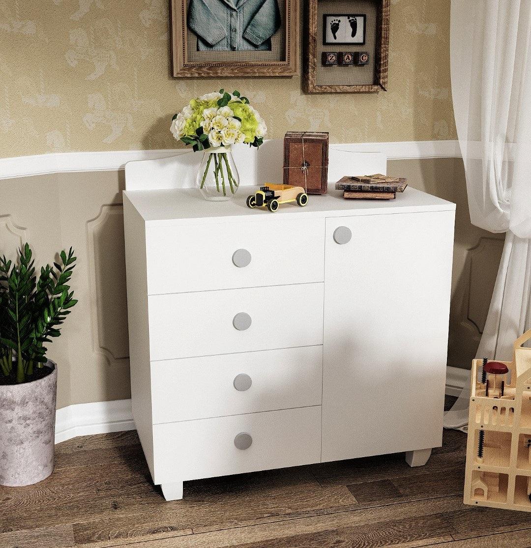 Dulap Copii Pearl, Alb, 40x0x90 cm