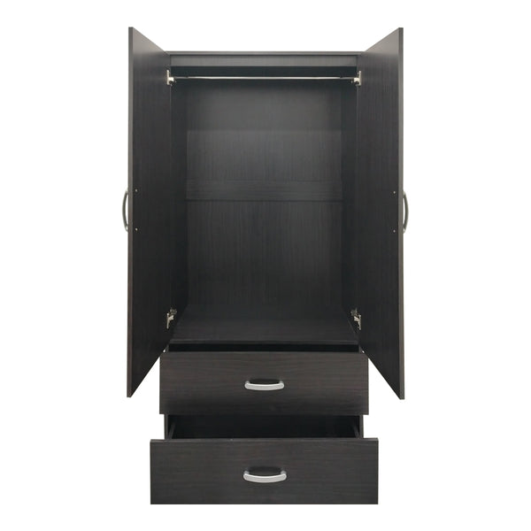 Dulap Athos cu 2 usi, 2 sertare si loft, 80x42x240 cm