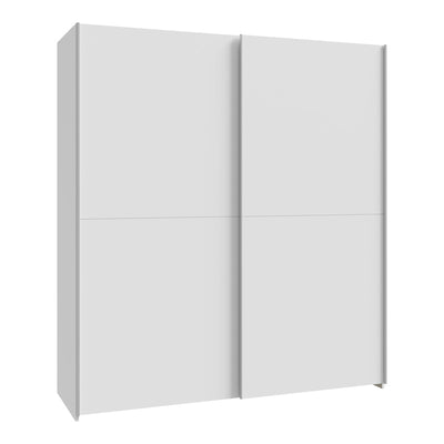 Dulap cu 2 uși și rafturi Noez I, Alb, Lemn, 170x61x190 cm
