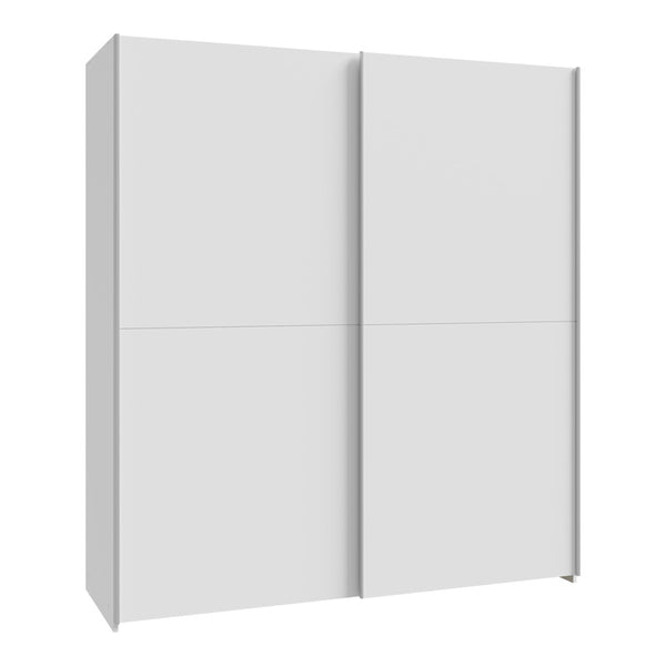 Dulap cu 2 uși și rafturi Noez I, Lemn, Alb, 170x61x190 cm