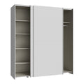 Dulap cu 2 uși și rafturi Noez I, Alb, Lemn, 170x61x190 cm, imagine suplimentara