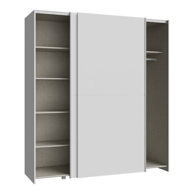 Dulap cu 2 uși și rafturi Noez I, Alb, Lemn, 170x61x190 cm, imagine suplimentara