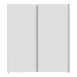 Dulap cu 2 uși și rafturi Noez I, Lemn, Alb, 170x61x190 cm