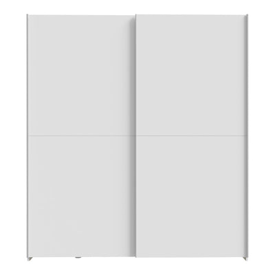 Dulap cu 2 uși și rafturi Noez I, Alb, Lemn, 170x61x190 cm, foto produs