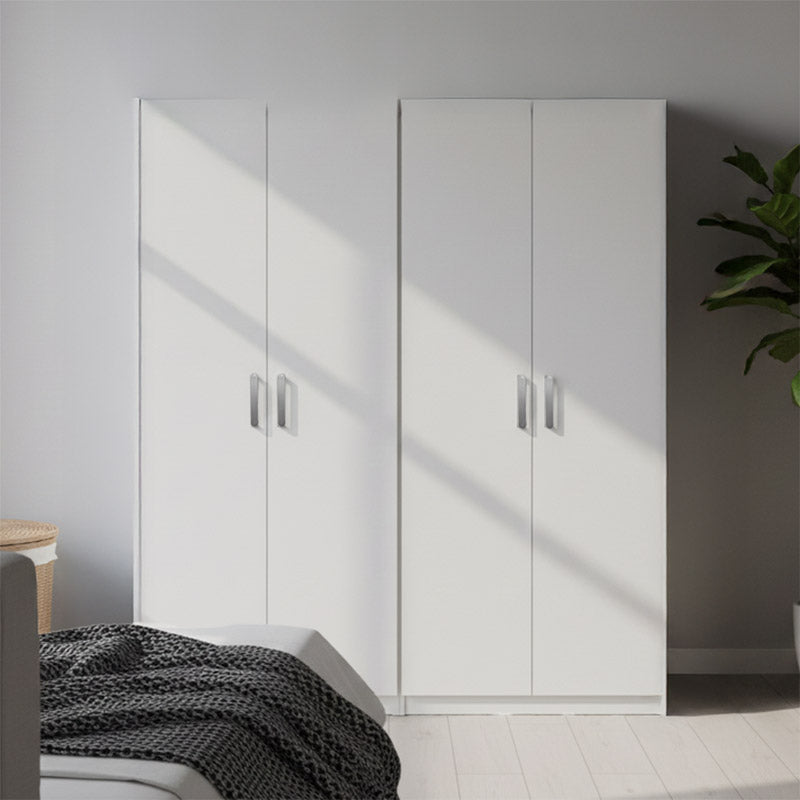Dulap Athos I cu 4 usi, 160x42x180 cm - Alb