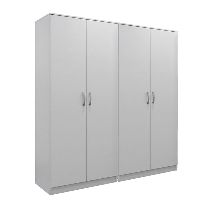 Dulap Athos I cu 4 usi, 160x42x180 cm - Alb