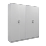 Dulap Athos I cu 4 usi, 160x42x180 cm - Alb