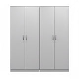 Dulap Athos I cu 4 usi, 160x42x180 cm - Alb