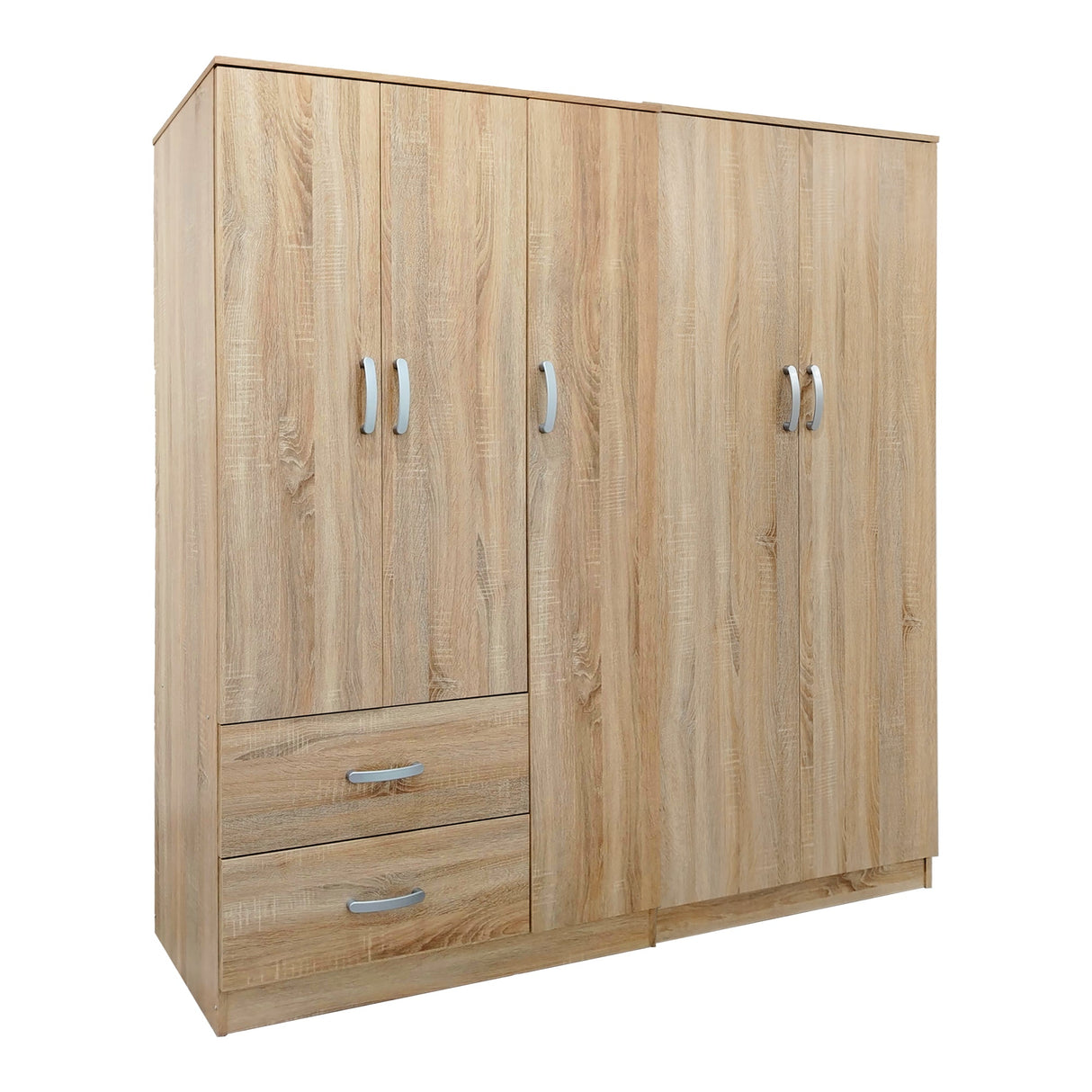 Dulap Athos I cu 5 usi, 170x42x180 cm - Stejar