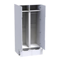 Dulap cu doua usi Afina, Alb Lucios, 100x57x213 cm, imagine suplimentara