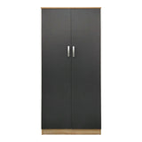 Dulap Athos cu 2 usi, 80x42x180 cm - Sonoma-Antracit