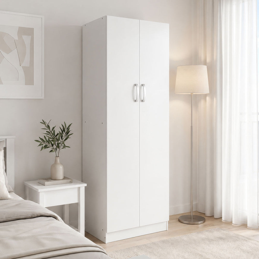 Dulap Athos cu 2 usi, 60x42x180 cm - Alb