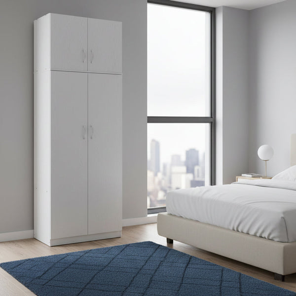 Dulap Athos cu 2 usi si loft, 80x42x240 cm