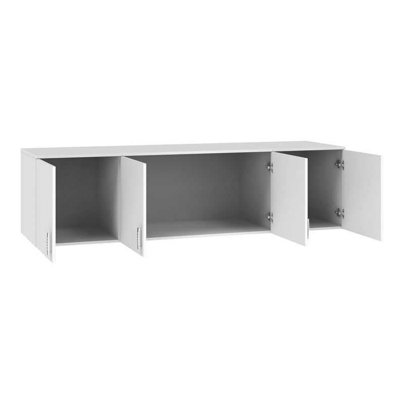 Dulap cu patru uși Royal Loft, Sonoma, 200x58x53 cm - Alb