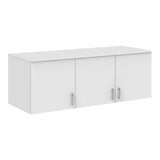 Dulap cu trei uși și sertare Royal, Lemn, Alb, 150x58x230 cm