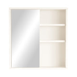 Dulap de baie Bagno cu oglinda, Alb, 60x14x64 cm