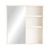 Dulap de baie Bagno cu oglinda, Alb, 60x14x64 cm, detaliu produs