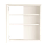 Dulap de baie Bagno cu oglinda, Alb, 60x14x64 cm