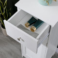 Dulap de baie Chesy, MDF, Alb, 32x30x87 cm, imagine produs 5