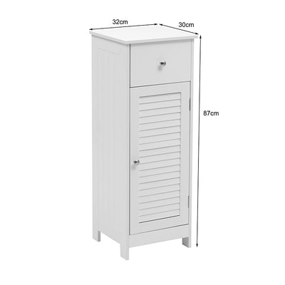 Dulap de baie Chesy, MDF, Alb, 32x30x87 cm, imagine produs 9