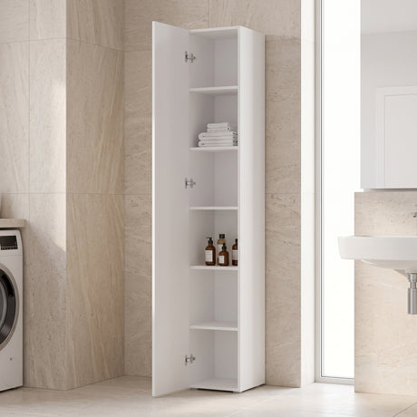 Dulap de baie Column-cabinet Anira, Alb, 30x30x180 cm