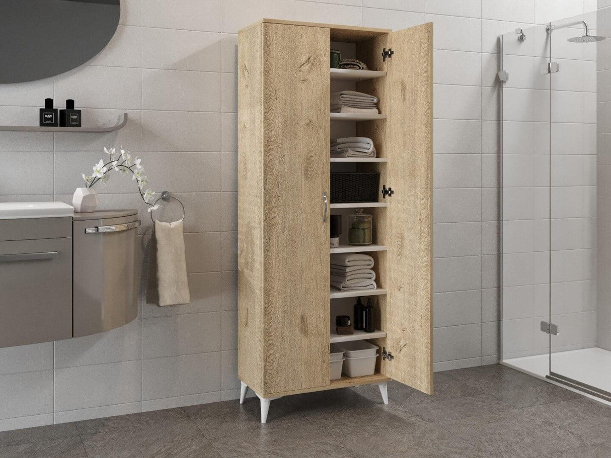 DULAP de baie Marmara - Oak, Stejar, 37x190x70 cm