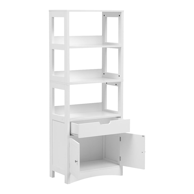 Dulap de baie Sejo, MDF, Alb, 60x33x154 cm, detaliu produs