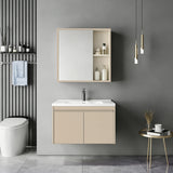 Dulap de baie Sinkea, Placaj, 70x47x47 cm - Cappuccino