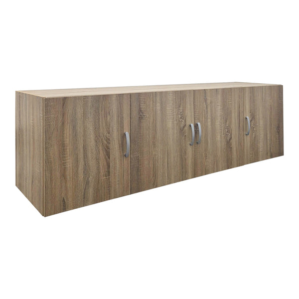 Dulap de haine Alvia four-leaf wardrobe loft, Alb - Sonoma, 200x51x60 cm